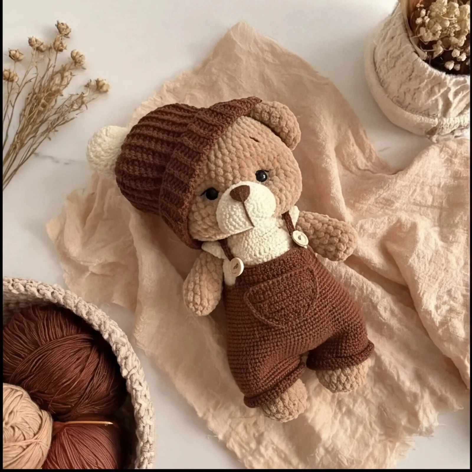 Teddy Bear - كروشيه يدوي فاخر من متجر فيرولا