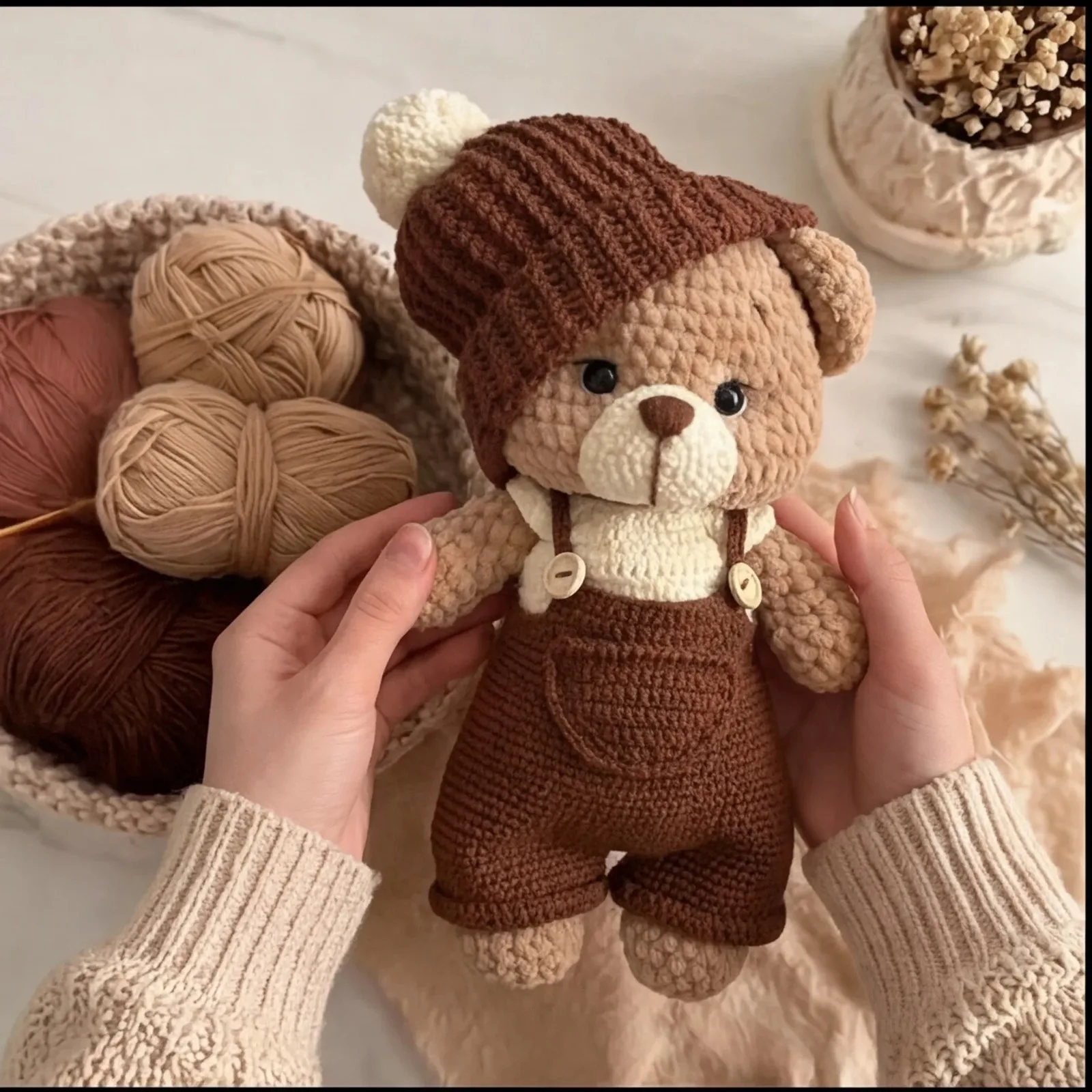 Teddy Bear - كروشيه يدوي فاخر من متجر فيرولا